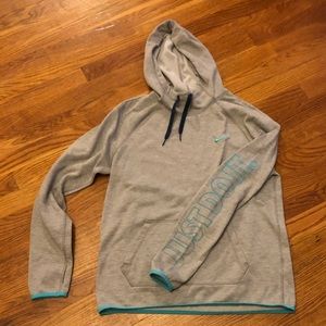 Gray thin Nike hoodie